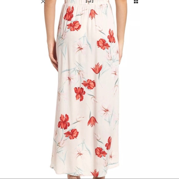 leith floral printed faux wrap skirt - Picture 3 of 9